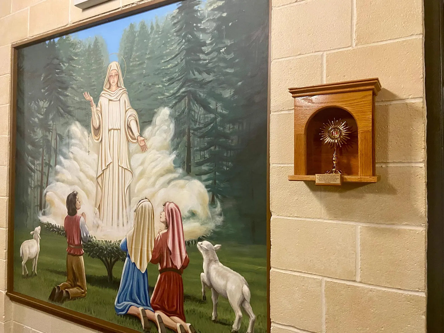 Handcrafted Catholic Reliquary Niche