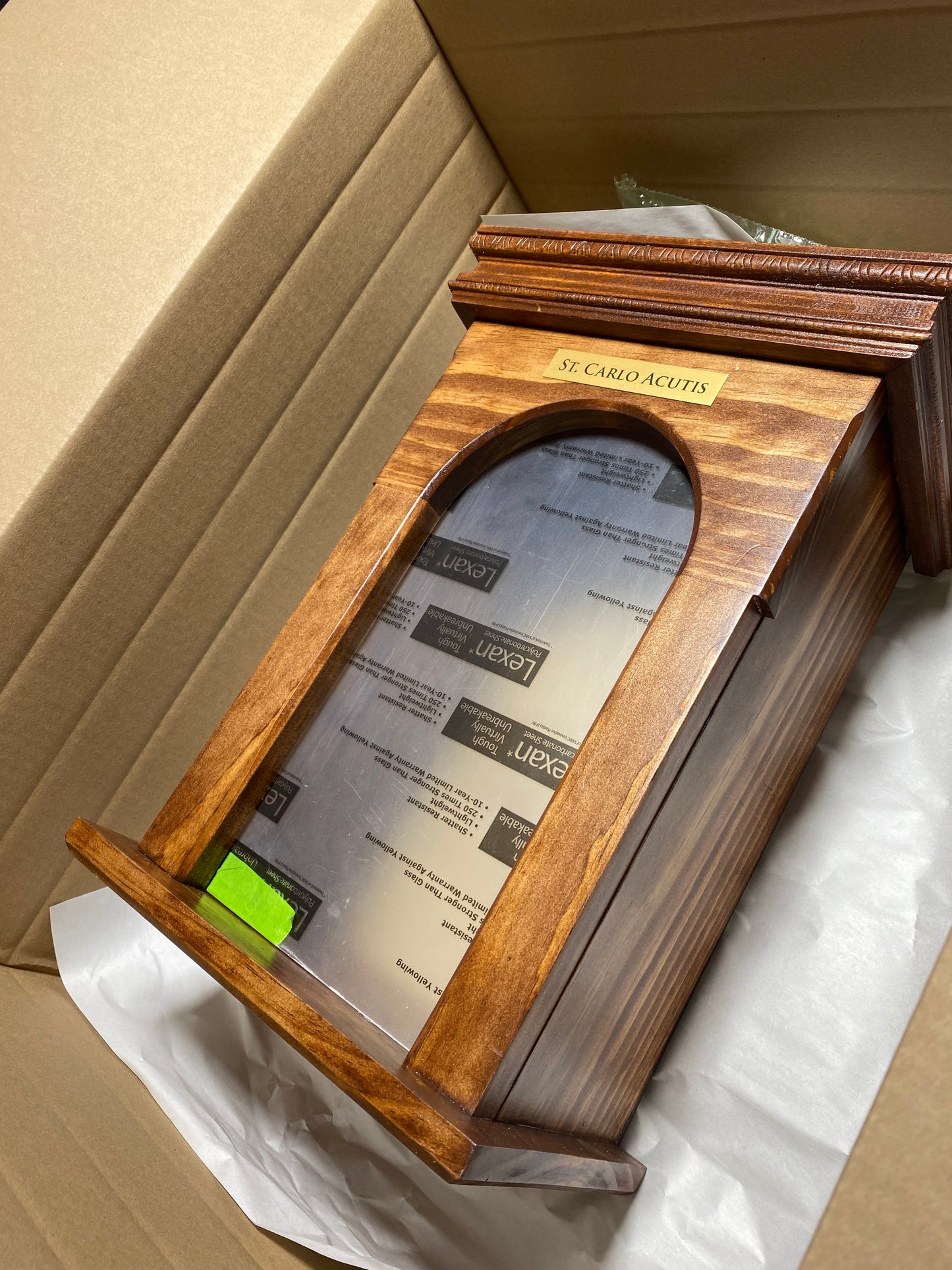 Handcrafted Catholic Reliquary Niche