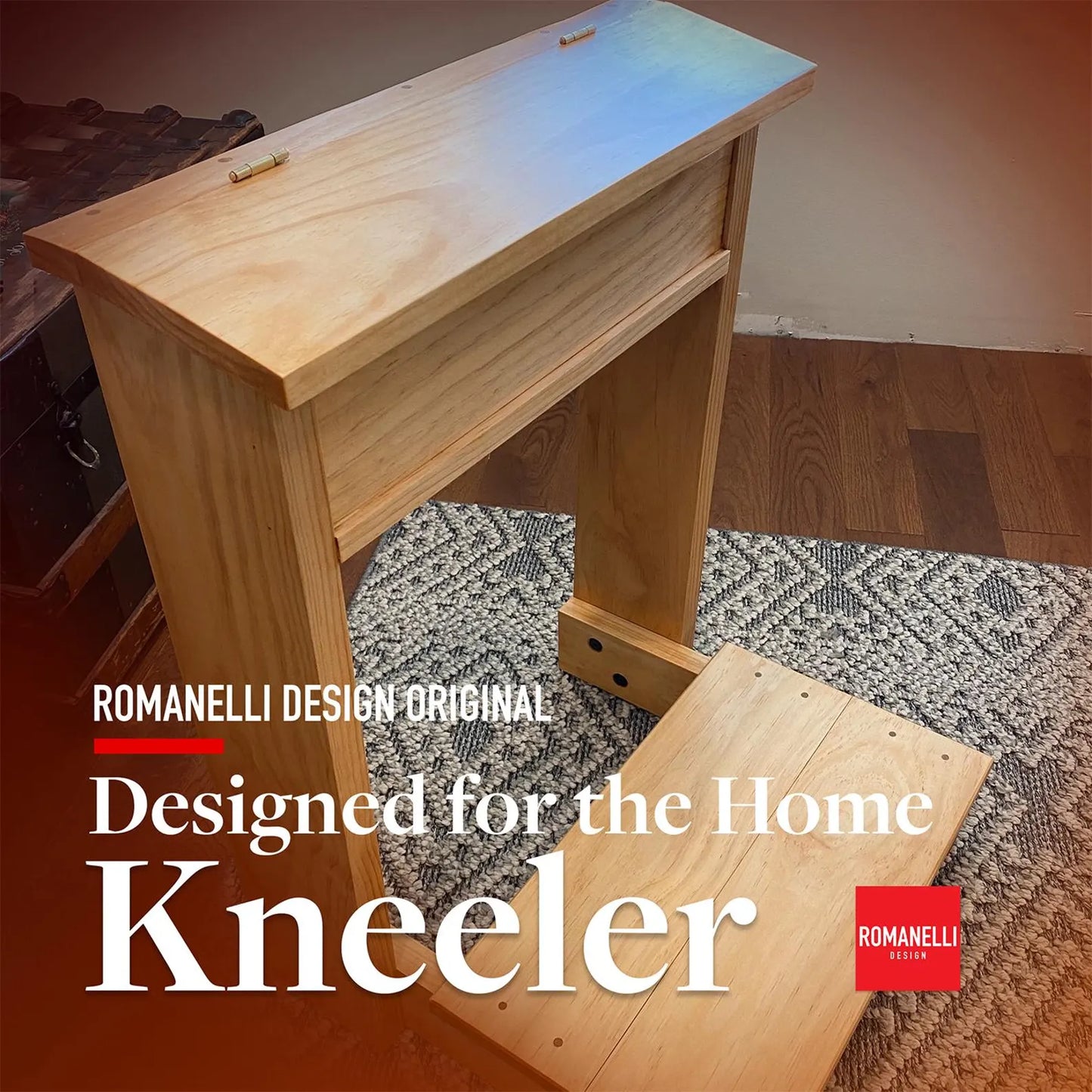 Solid Wood Adult-Sized Prayer Kneeler