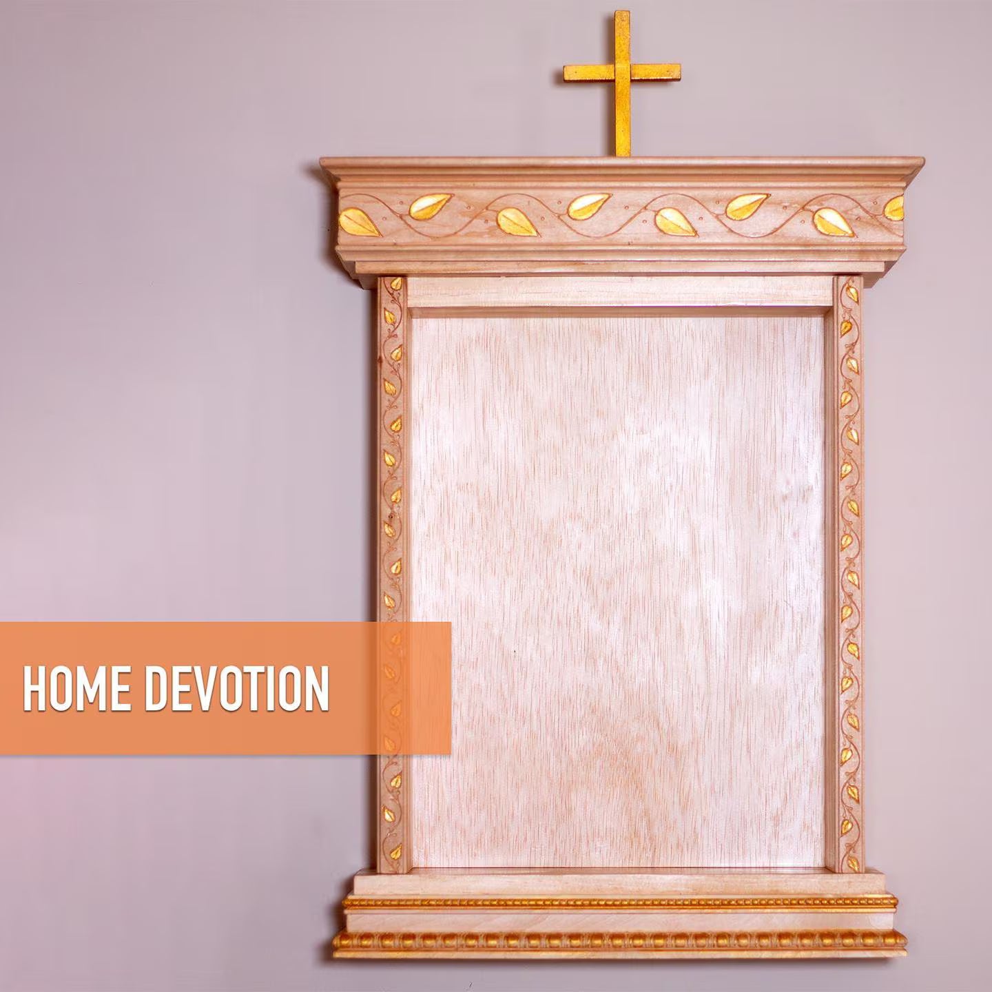 Gold Accent Family-sized Wall Altar Shrine